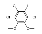 1,2,4-三氯-3-碘-5,6-二甲氧基苯 结构式