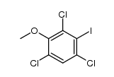 Benzene, 1,3,5-trichloro-2-iodo-4-methoxy- 结构式