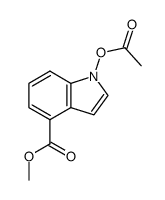 1-乙酰氧基-1H-吲哚-4-羧酸甲酯 结构式