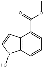 1-羟基-1H-吲哚-4-羧酸甲酯 结构式