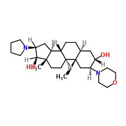 2-(4-吗啉基)-16-(1-吡咯基)-雄甾-3,17-二醇 结构式