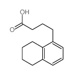 4-(5,6,7,8-四氢-1-萘基)丁酸 结构式