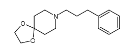 8-(3-苯丙基)-1,4-二氧杂-8-氮杂螺[4.5]癸烷 结构式