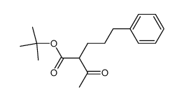 α-乙酰基苯戊酸叔丁酯 结构式