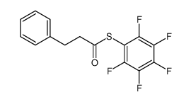 Benzenepropanethioic acid, S-(2,3,4,5,6-pentafluorophenyl) ester 结构式
