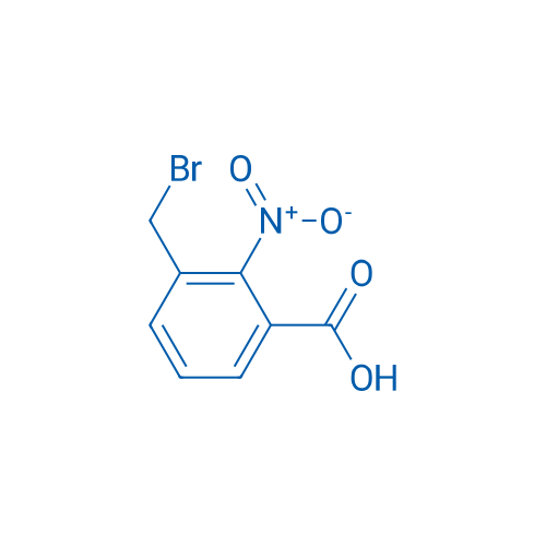 3-(溴甲基)-2-硝基苯甲酸 结构式