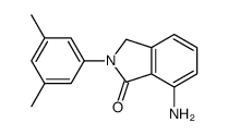 7-氨基-2-(3,5-二甲基苯基)-2,3-二氢-1H-异吲哚-1-酮 结构式