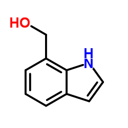 吲哚-7-甲醇 结构式