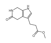 1H-Pyrrolo[2,3-c]pyridine-3-propanoic acid, 4,5,6,7-tetrahydro-5-oxo-, methyl ester 结构式