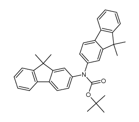 N,N-双(9,9-二甲基-9H-芴-2-基)氨基甲酸叔丁酯 结构式