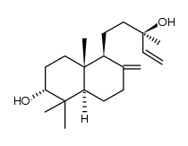 1-Naphthalenepropanol, α-ethenyldecahydro-6-hydroxy-α,5,5,8a-tetramethyl-2-methylene-, (αR,1S,4aR,6R,8aR)- 结构式