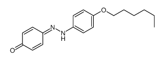 4-[2-(4-己氧基苯基)二氮烯基]苯酚 结构式