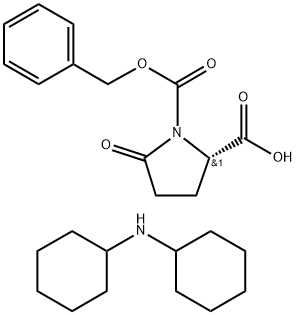 Z-L-焦谷氨酸二环己基铵盐 结构式