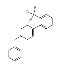 Pyridine, 1,2,3,6-tetrahydro-1-(phenylmethyl)-4-[2-(trifluoromethyl)phenyl]- 结构式