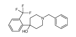 1-苄基-4-[2-(三氟甲基)苯基]-4-哌啶醇 结构式