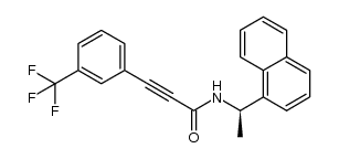 2-Propynamide, N-[(1R)-1-(1-naphthalenyl)ethyl]-3-[3-(trifluoromethyl)phenyl]- 结构式