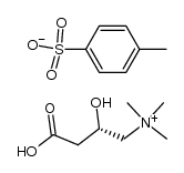 1-Propanaminium, 3-carboxy-2-hydroxy-N,N,N-trimethyl-, (S)-, salt with 4-methylbenzenesulfonic acid (1:1) (9CI) 结构式