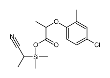 2-(4-氯-2-甲基苯氧基)丙酸 (1-氰乙基)二甲基硅基酯 结构式