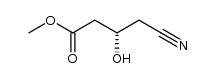 (3S)-4-氰基-3-羟基丁酸甲酯 结构式