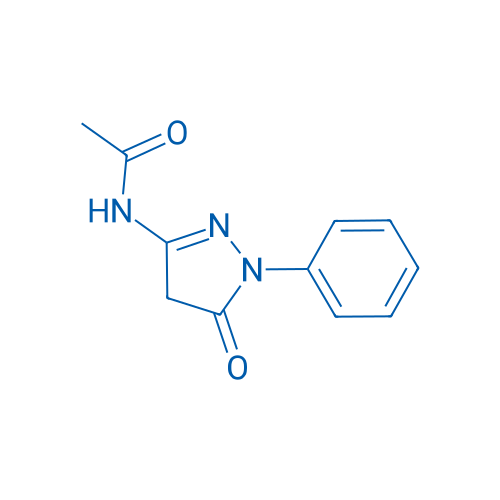 Acetamide, N-(4,5-dihydro-5-oxo-1-phenyl-1H-pyrazol-3-yl)- 结构式