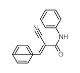 2-氰基-N,3-二苯基-2-丙烯酰胺 结构式
