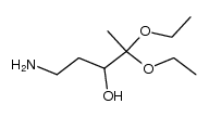 1-氨基-4,4-二乙氧基-3-戊醇 结构式