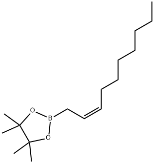 2-(2Z)-2-Decen-1-yl-4,4,5,5-tetramethyl-1,3,2-dioxaborolane 结构式