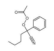 Peracetic acid 1-cyano-1-phenylpentyl ester 结构式