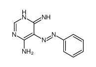 5-苯基偶氮嘧啶-4,6-二胺 结构式