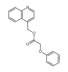 Acetic acid, 2-phenoxy-, 4-quinolinylmethyl ester 结构式