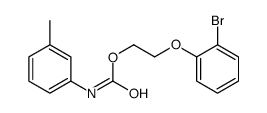 Carbamic acid, (3-methylphenyl)-, 2-(2-bromophenoxy)ethyl ester 结构式