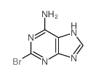 2-溴-6-氨基嘌呤 结构式