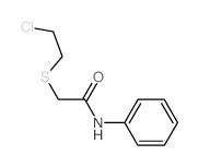 2-[(2-氯乙基)硫代]-N-苯基乙酰胺 结构式