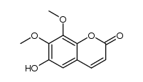 6羟基7,8二甲氧基香豆素 结构式
