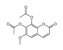 6-methoxy-2-oxo-2H-chromene-7,8-diyl diacetate 结构式