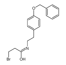 3-溴-N-[2-(4-苄氧基苯基)乙基]丙酰胺 结构式