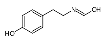 N-(对羟基苯乙基)甲酰胺 结构式