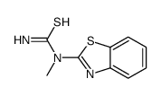 1-(2-苯并噻唑基)-1-甲基-2-硫脲 结构式