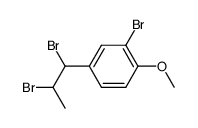 2-溴-4-(1,2-二溴丙基)-1-甲氧基苯 结构式