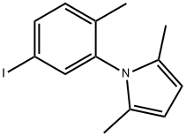 1-(5-碘-2-甲基苯基)-2,5-二甲基-1H-吡咯 结构式