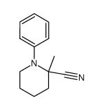 2-甲基-1-苯基哌啶-2-甲腈 结构式