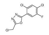 2-(氯甲基)-5-(2,4-二氯-5-氟苯基)-1,3,4-恶二唑 结构式