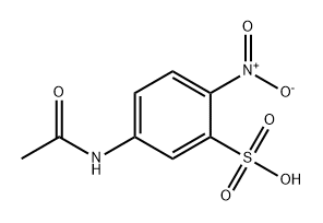 5-乙酰氨基-2-硝基苯磺酸 结构式