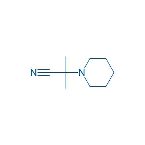 α,α-二甲基-1-哌啶乙腈 结构式