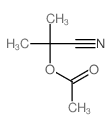 2-乙酰氧基-2-甲基丙腈 结构式