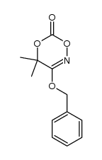 4,4-二甲基-3-(苄氧基)-4H-1,5,2-二氧杂恶嗪-6-酮 结构式
