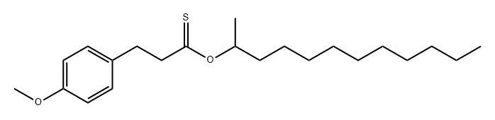 4-甲氧基苯丙硫酸 S-十二烷基酯 结构式