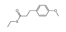 Benzenepropanethioic acid, 4-methoxy-, S-ethyl ester 结构式