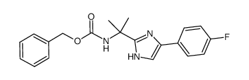 (2-(4-(4-氟苯基)-1H-咪唑-2-基)丙-2-基)氨基甲酸苄酯 结构式