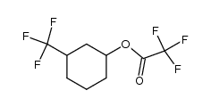 2,2,2-三氟乙酸-3-(三氟甲基)环己酯 结构式